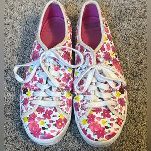 Kate Spade x Keds Kickstart Sneakers Size 8.5 Pink Ditsy Floral Twee